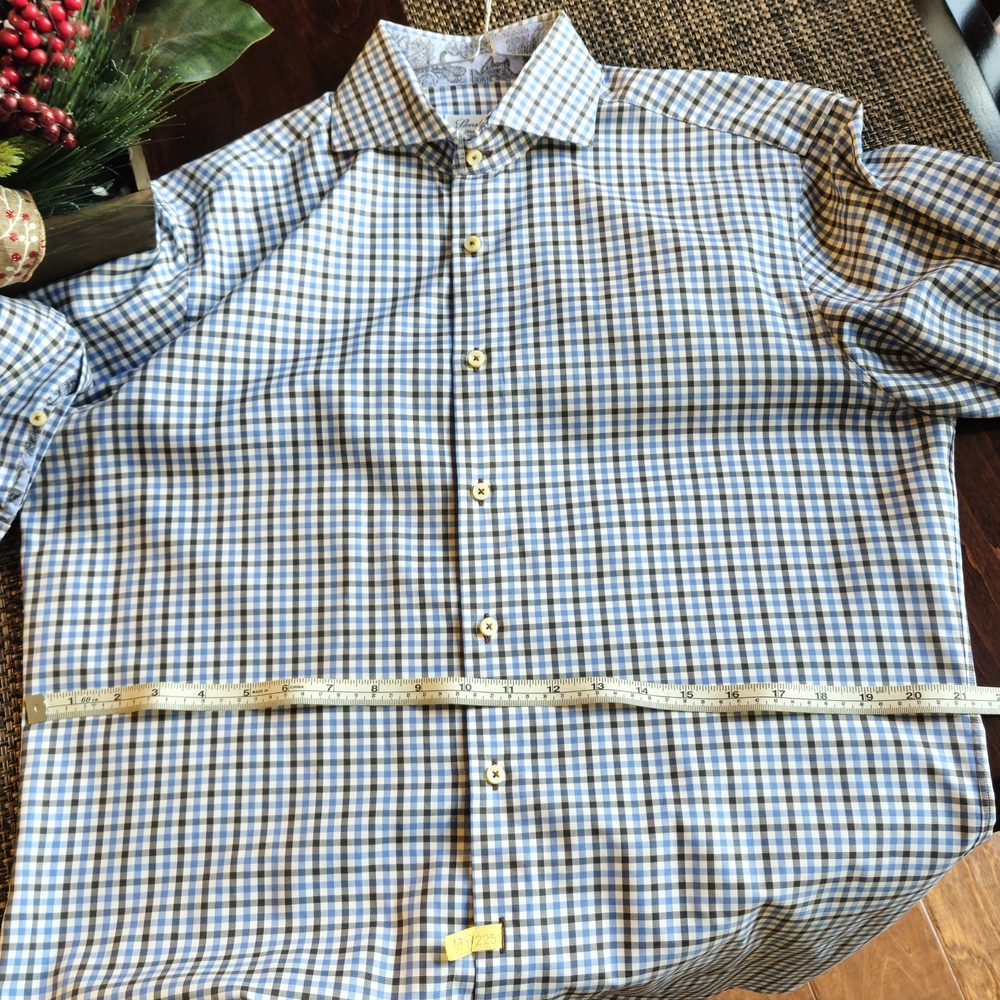 Elegant Stenstroms Checkered Dress Shirt for Men